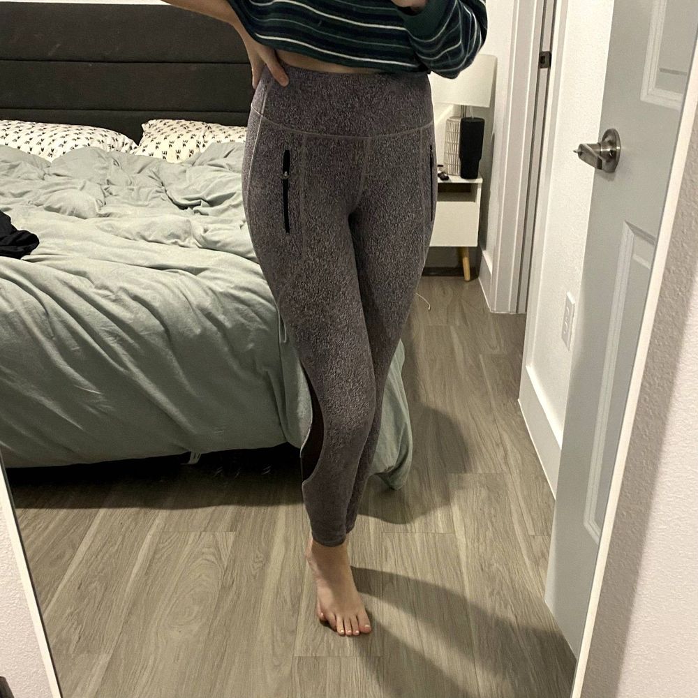 Lululemon Invigorate Black, White & Gray Speckled Leggings